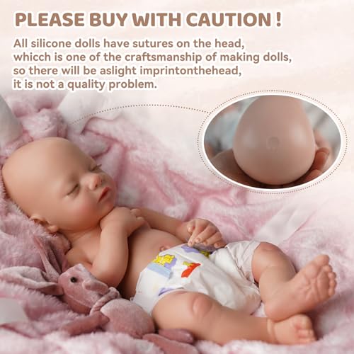 Lifelike Reborn Baby Doll 16 Inch Sleeping Baby Girl with Feeding Kit S409156