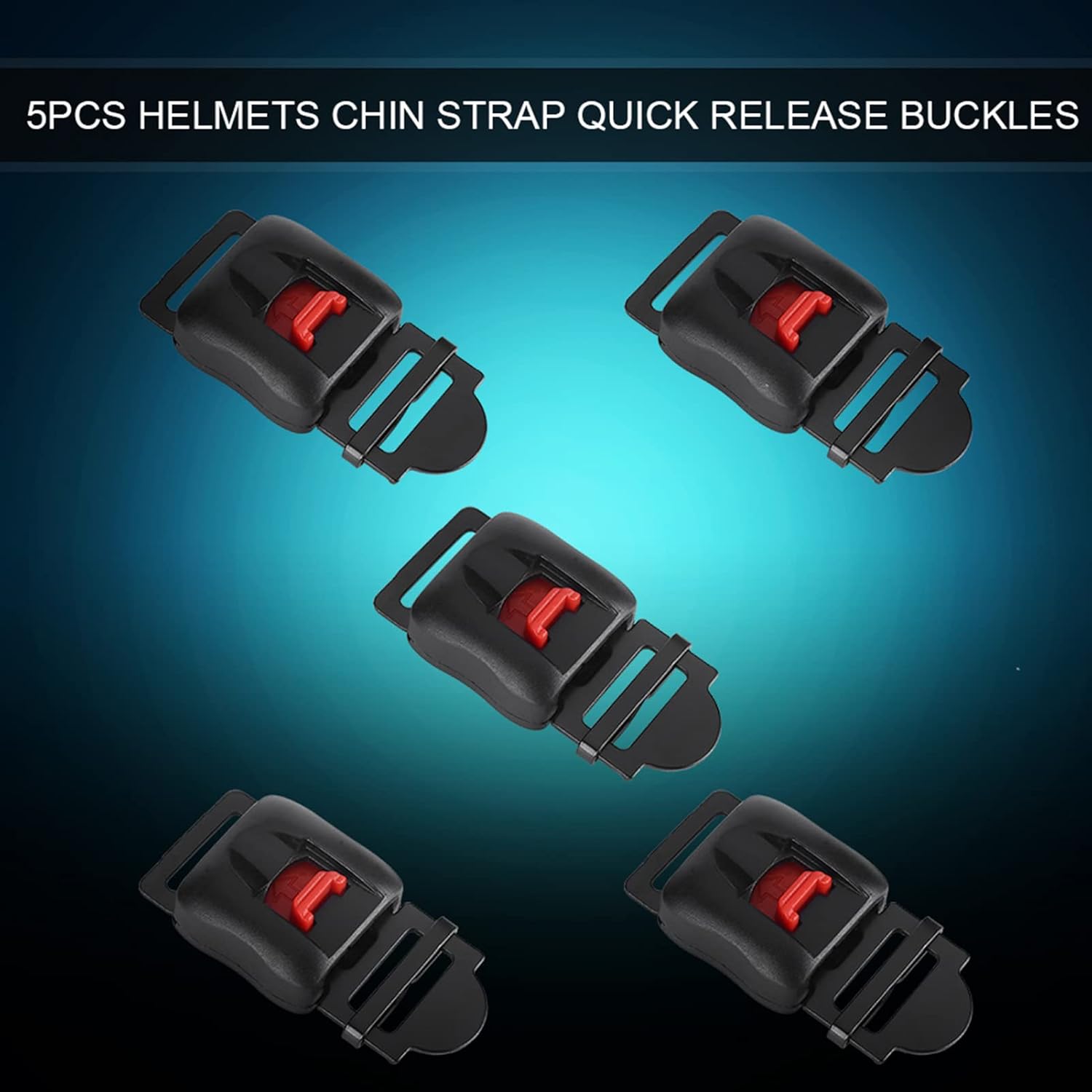 Motorcycle Helmet Buckle, 5pcs Chin Strap Quick Release Disconnect Buckle C593