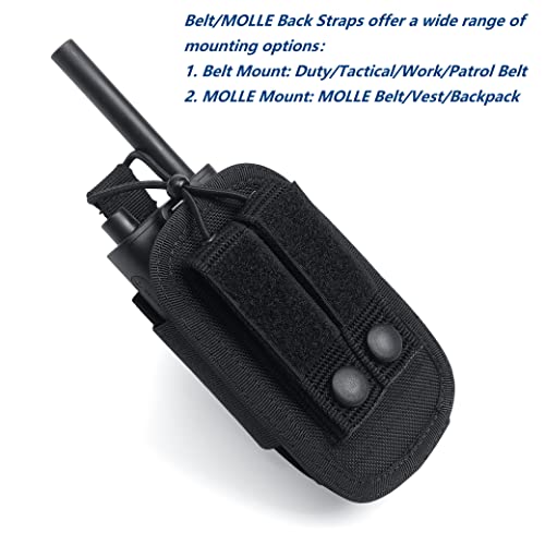 Tactical Radio Holster with MOLLE Strap and Belt Clip P2314