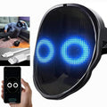 Led Mask With Face Transforming，Programmable APP Digital Smart LED Light Up Face Mask for BoyWithUke Kid Adults Men's Halloween Party Costume DJ Cosplay Masquerade Gift