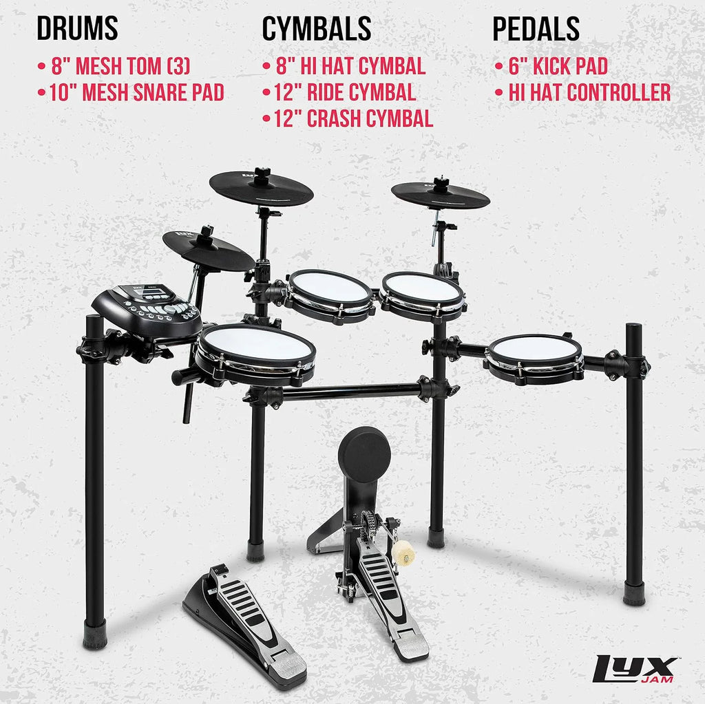 8-Piece Electronic Drum Set for Adults Z643