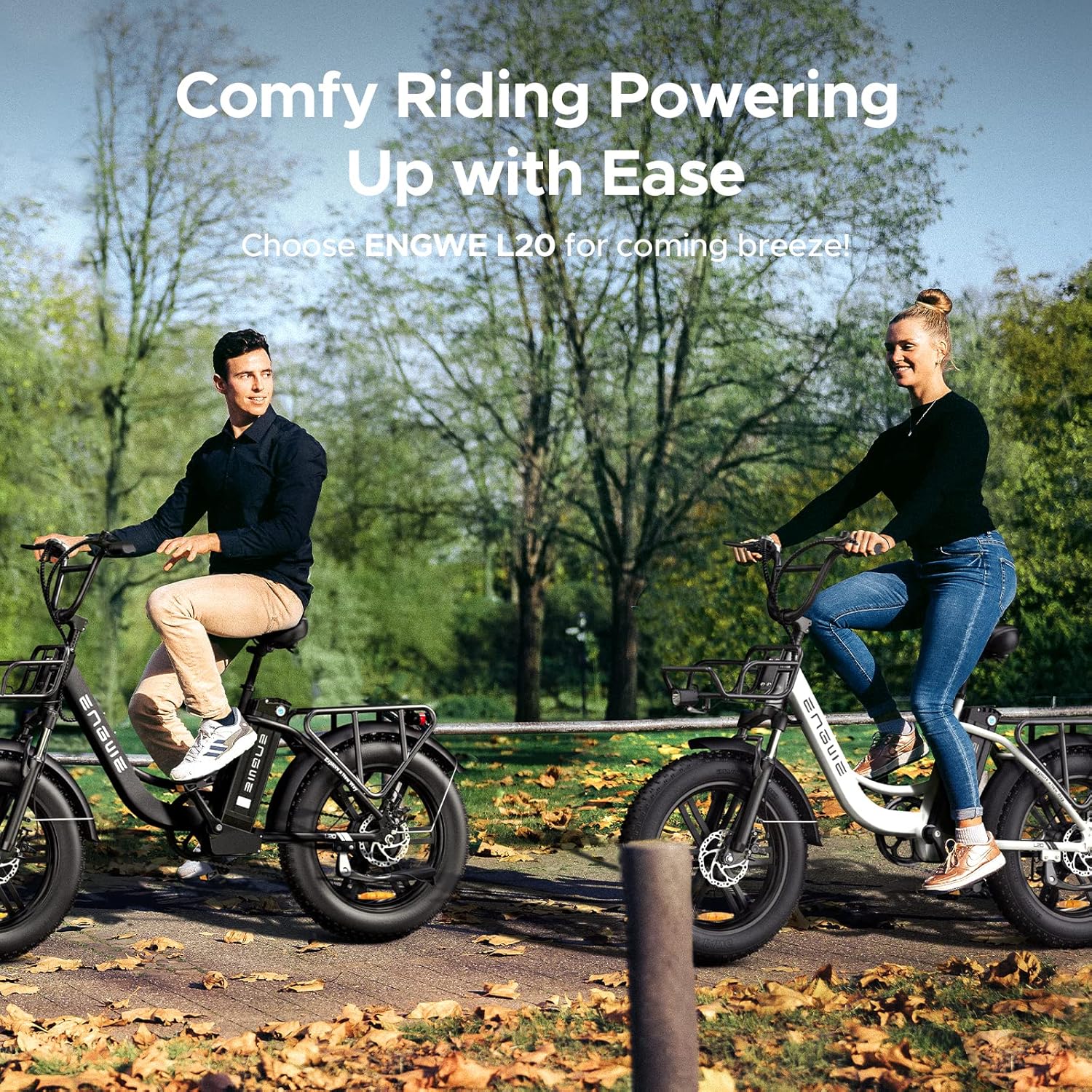 Electric Bike for Adults 20" Fat Tire Step-Thru 48V 7-Speed A16496