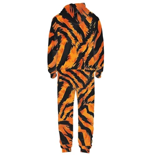 Adult Onesie Hooded One-Piece Pajama Zipper Jumpsuit for Men and Women I930
