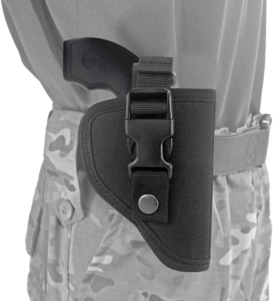 Outside Waistband Revolver Holster with Belt Clip W3576