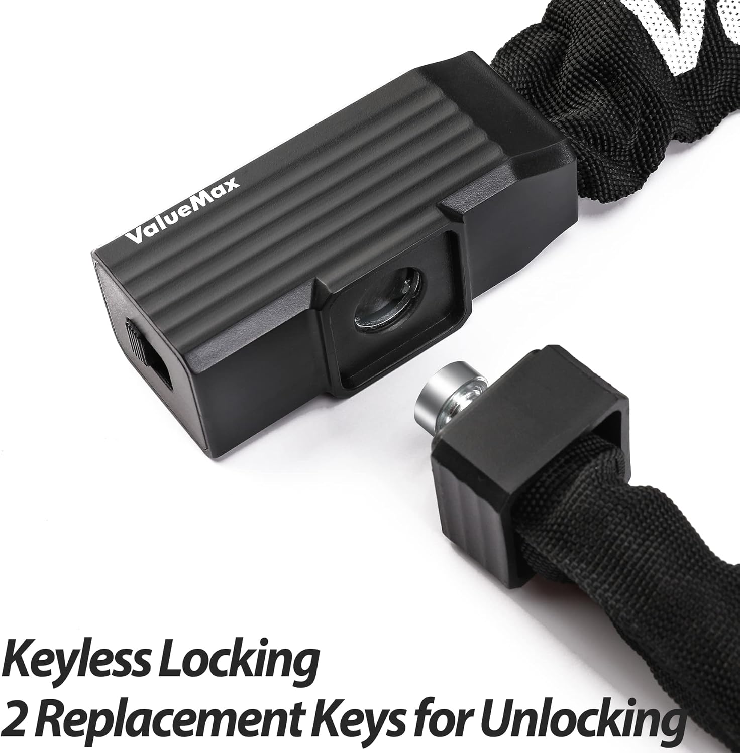 Bike Chain Lock with 2 Keys, 3.2 Feet Heavy Duty Anti Theft Security Lock for Bicycles, Motorcycles, Scooters T221803