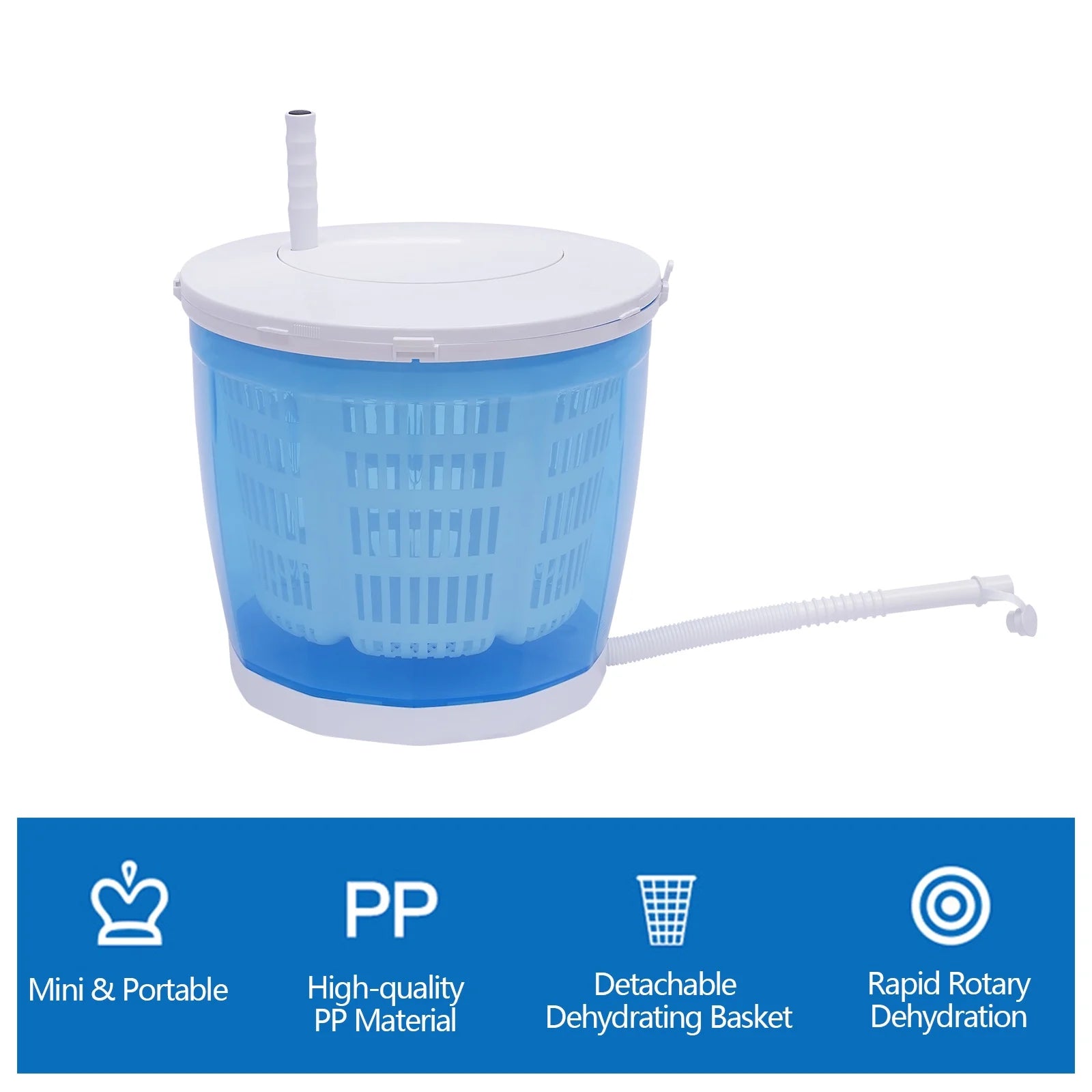 Portable Mini Spin Dryer for Travel Outdoor Use X195241