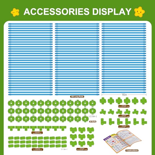 Fort Building Kit for Kids, STEM Construction Toys, 140 Pieces V503086