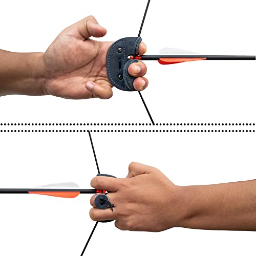 Archery Finger Tab for Recurve Bows, Full Grain Leather M288