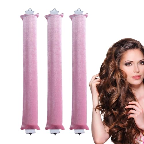Velvet Heatless Curling Rods with Hook for Overnight Curls J469