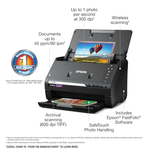 Wireless High-Speed Photo and Document Scanner H99557