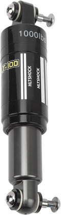 Mountain Bike Rear Shock Absorber, 185mm 1000Lbs Universal Rear Shock Absorbers, 3 Settings Premium Aluminum Alloy Mountain Bike Rear Shock for Electric Bike