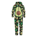 Adult Onesie Hooded One-Piece Pajama Zipper Jumpsuit for Men and Women I930