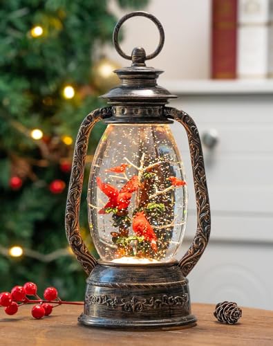Nutcracker Snow Globe Lantern with Music and Timer Z50315