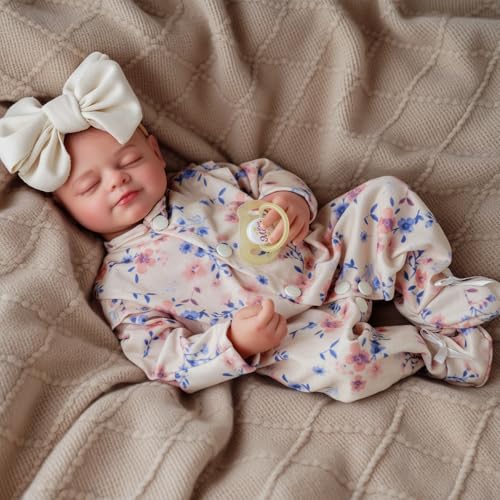 Silicone Reborn Baby Doll 17 Inch Realistic Newborn Vinyl Girl with Gift Box I275733