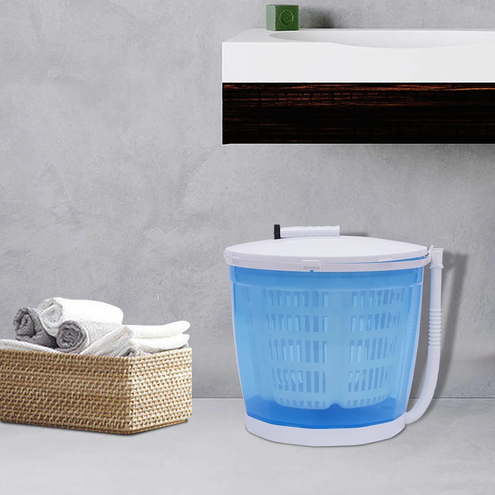 Portable Mini Spin Dryer for Travel Outdoor Use X195241