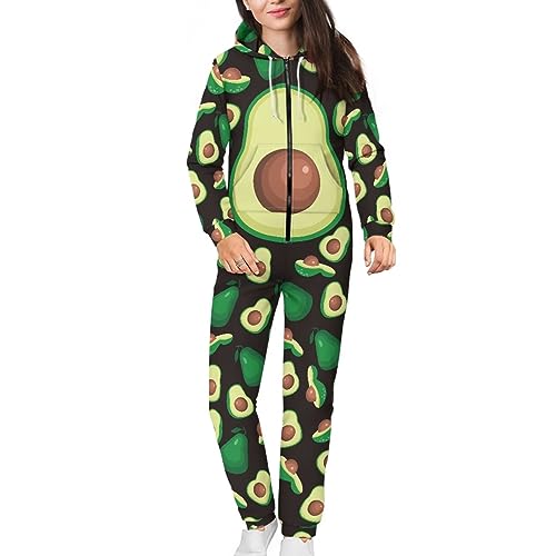 Adult Onesie Hooded One-Piece Pajama Zipper Jumpsuit for Men and Women I930