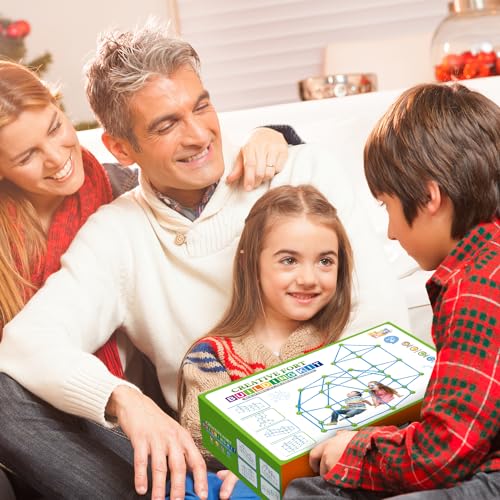 Fort Building Kit for Kids, STEM Construction Toys, 140 Pieces V503086