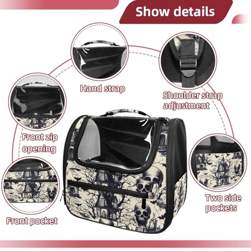 Halloween Cat Backpack Carrier, Breathable Bubble Pet Backpack R5452