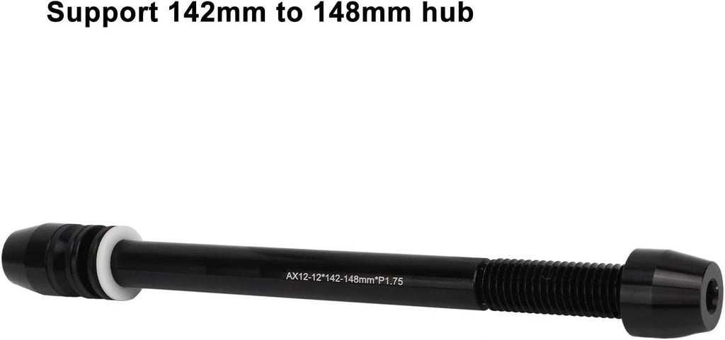 Bike Trainer Thru Axle Adapter for Rear Wheel, Adjustable Length Aluminum Alloy W9610