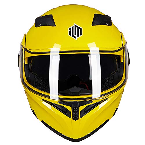 Motorcycle Dual Visor Flip Up Modular Full Face Helmet E739050