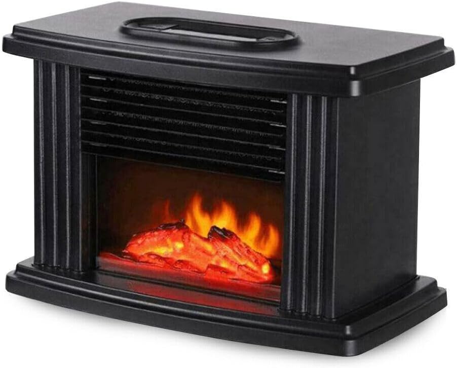 Electric Fireplace Infrared Heater, Freestanding Stove with Realistic Flame Effect M48076