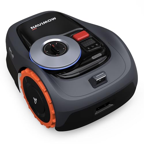 Segway Navimow iSeries Robot Lawn Mower Perimeter Wire Free 1/4 1/8 Acre RTK+Vision Robotic Lawnmower, AI-Assisted Mapping, Virtual Boundary, APP Control, 58dB(A) Quite, Multi-Zone Management