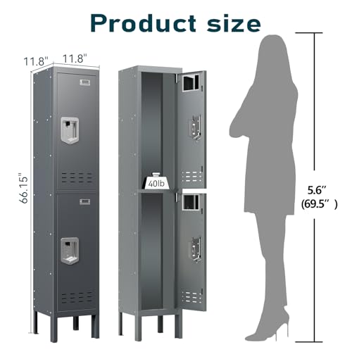 Metal Cabinet with Lockable Door for Office, Gym, School, Home A290