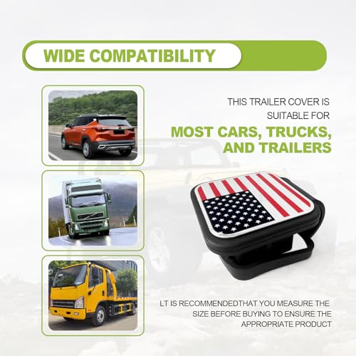 Trailer Hitch Dust Plug Square Mouth Protection Cover for RV SUV Cars W137682