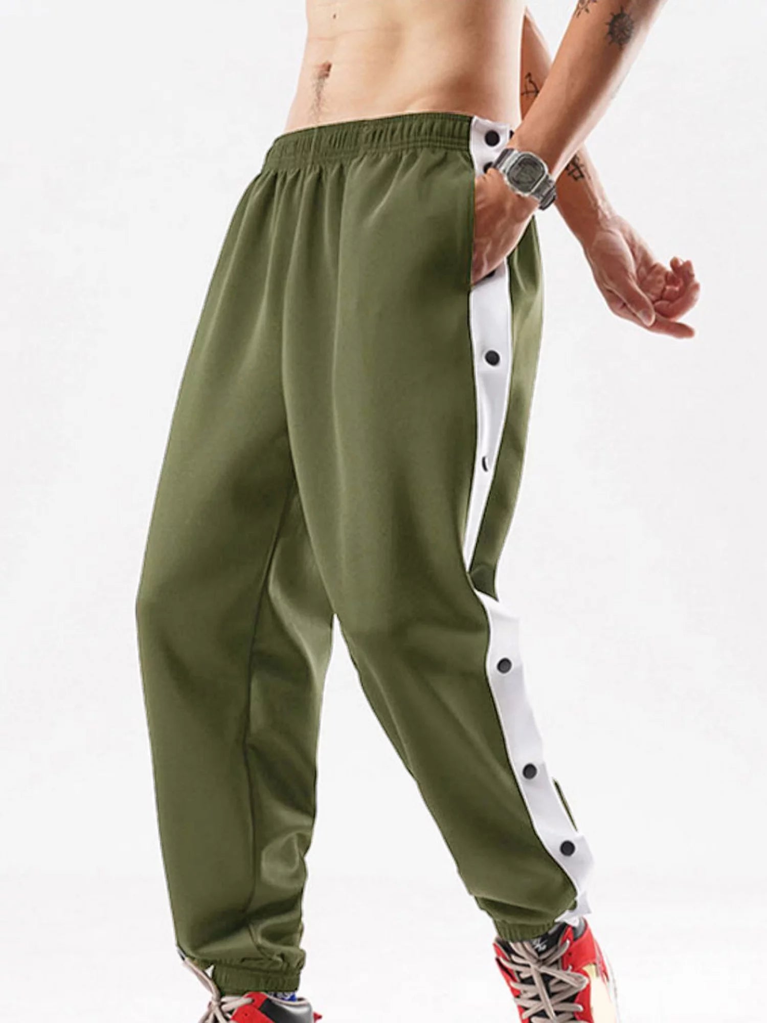 Men Tear Away Pants Quick Dry Loose Fit L977607