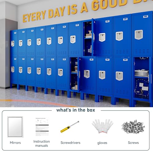 Metal Cabinet with Lockable Door for Office, Gym, School, Home A290