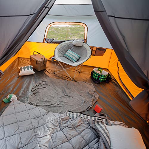 Family Camping Tent for 10-12 Person, Multi Room Cabin Tent for Car Camping I912138