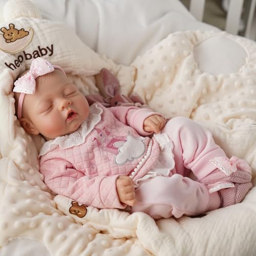 Silicone Reborn Baby Doll 17 Inch Realistic Newborn Vinyl Girl with Gift Box I275733