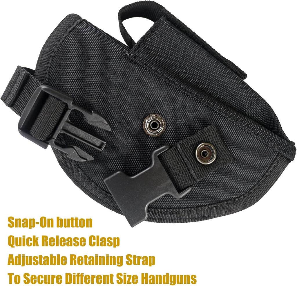 Tactical Belt Holster with Mag Pouch and Metal Clip F763