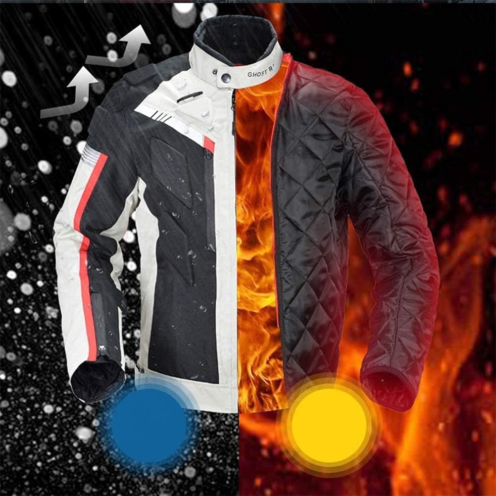 Motorcycle Jacket and Trousers Set, Waterproof Windproof, Grey I809763