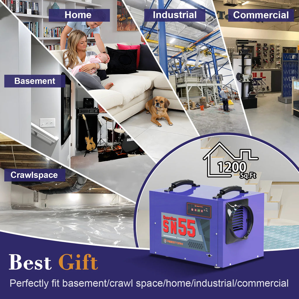 Crawl Space Dehumidifier with Hose, up to 1,200 Sq.ft K4700