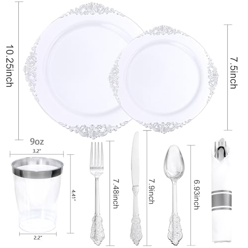 Gold Plastic Dinnerware Set for 50 Guests N48810