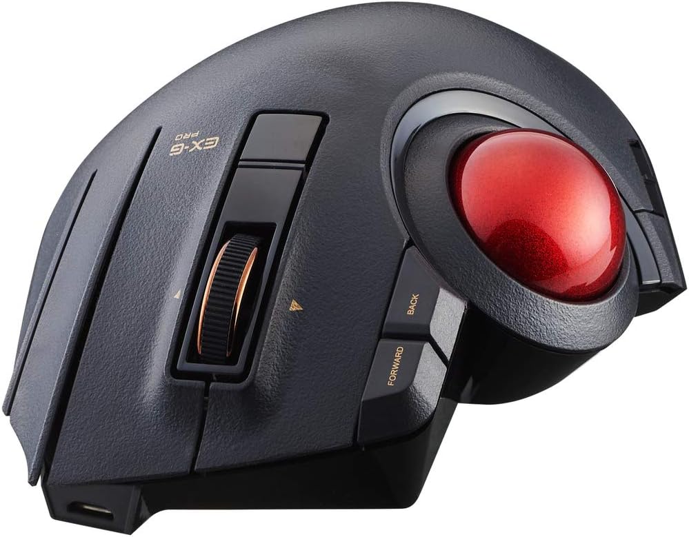 Wired Trackball Mouse with Thumb Control, 8-Button Ergonomic Design Q399