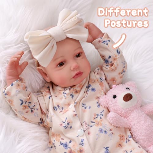 20-inch Soft Vinyl Reborn Baby Doll with Accessories N401
