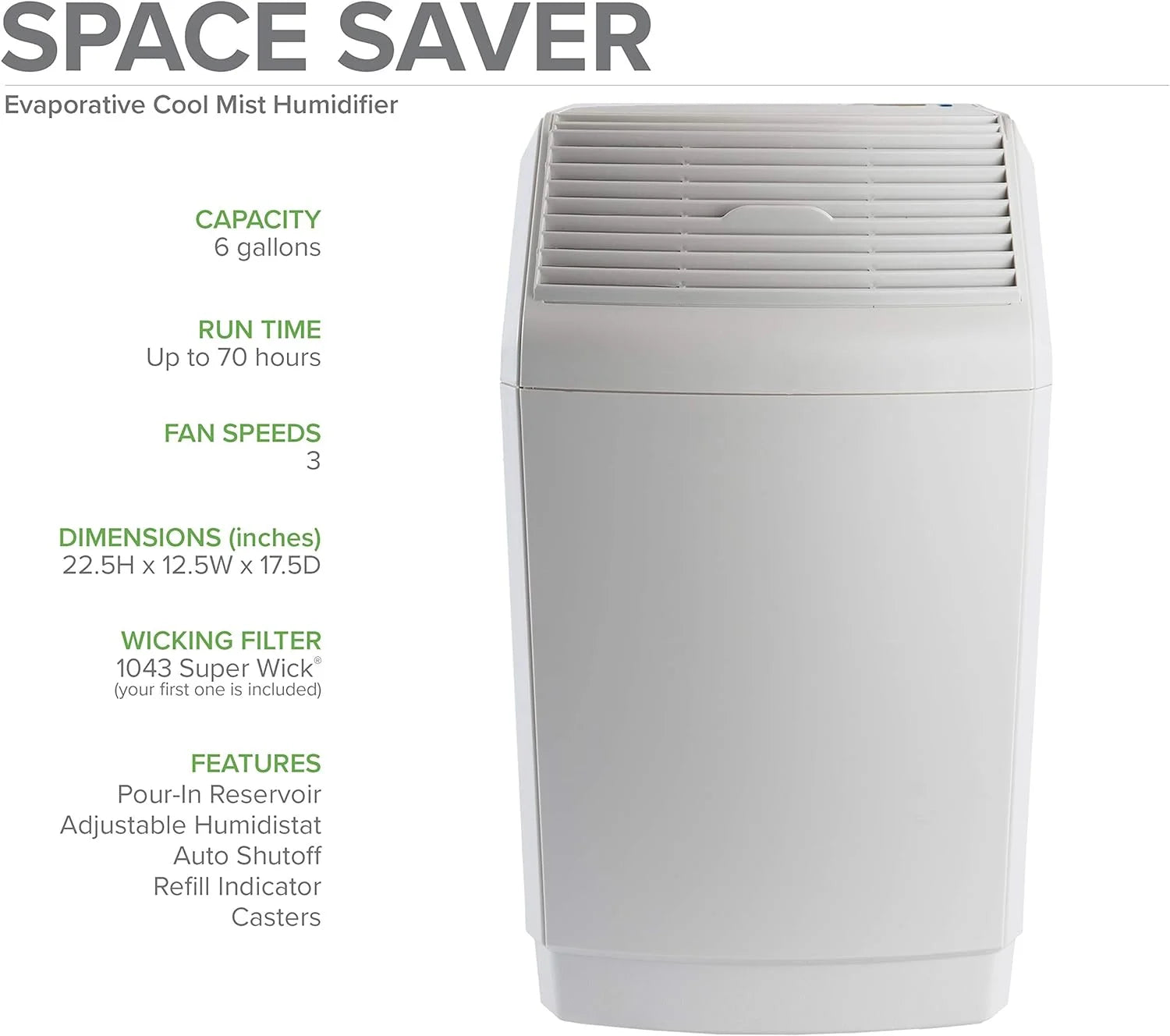 Large Evaporative Humidifier for Large Rooms C8604