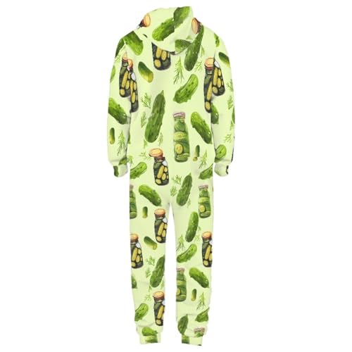 Adult Onesie Hooded One-Piece Pajama Zipper Jumpsuit for Men and Women I930