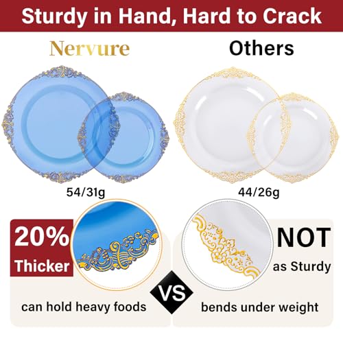 Gold Plastic Dinnerware Set for 50 Guests N48810