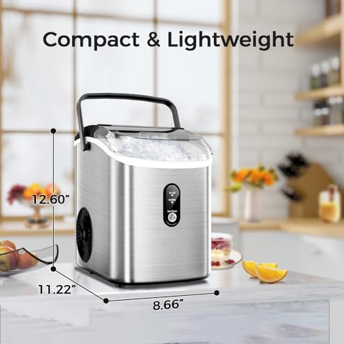 Nugget Ice Maker Countertop, Portable Sonic Ice Machine with Self-Cleaning N91574