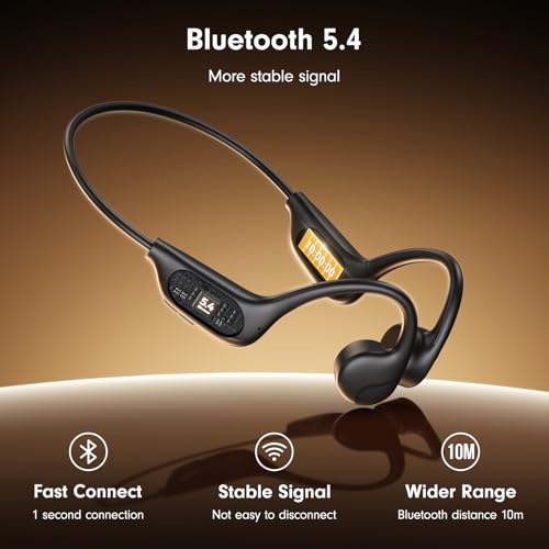 Open Ear Bluetooth Headphones with Mic, IPX5 Waterproof for Sports J8760