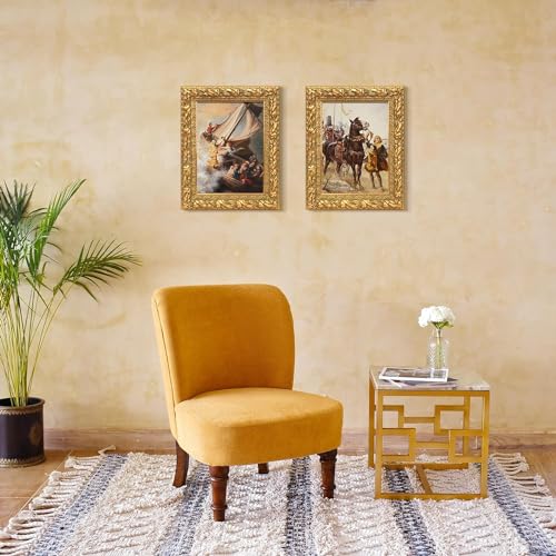 Solid Wood Ornate Canvas Frame for Oil Painting Wall Decor V3979