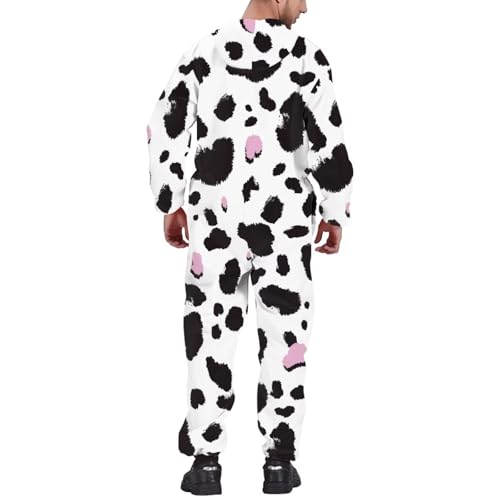 Adult Onesie Hooded One-Piece Pajama Zipper Jumpsuit for Men and Women I930