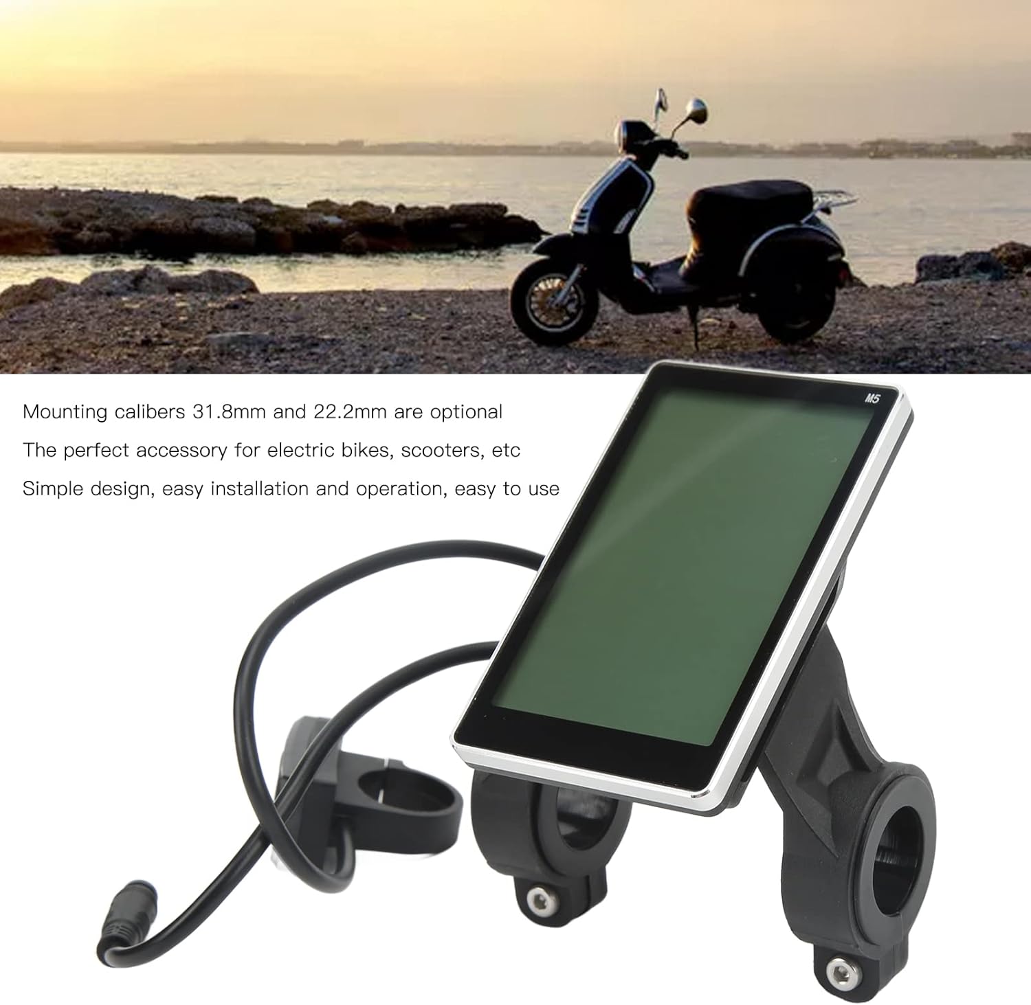 Electric Bike LCD Display 24V 36V 48V 60V with Connector H470