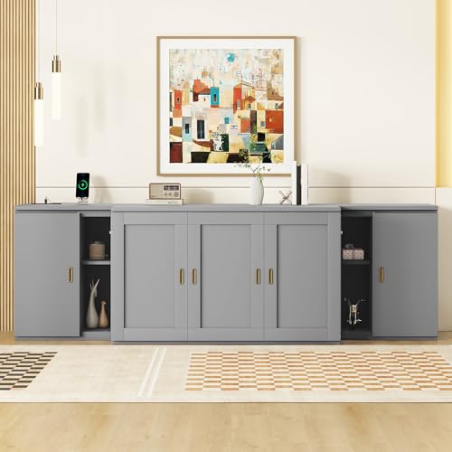 Wall Cabinet Bed with Storage and Bookcase Headboard F651615