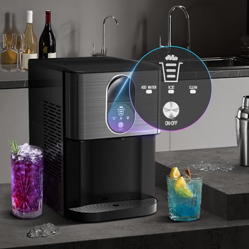 Countertop Nugget Ice Maker, Self-Cleaning, Soft Chewable Pebble Ice B848730