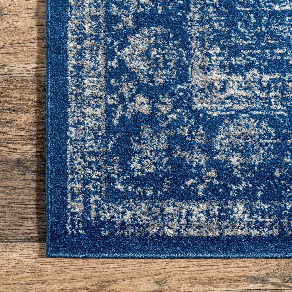 Vintage Persian Runner Rug, 2'8" x 8', Dark Blue M139