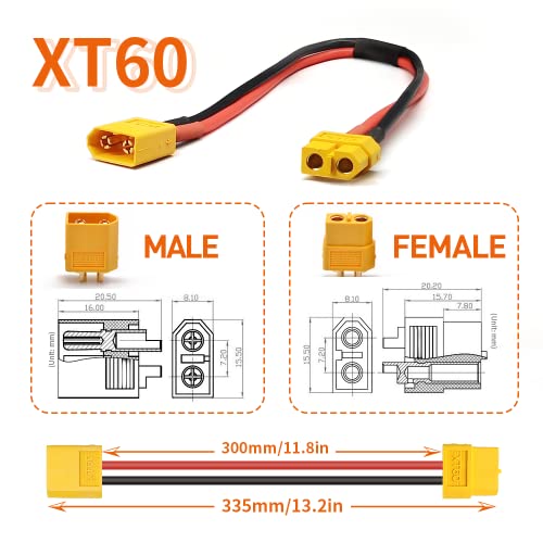 Electric Bike Battery Cable Adapter with XT60 Connector A289